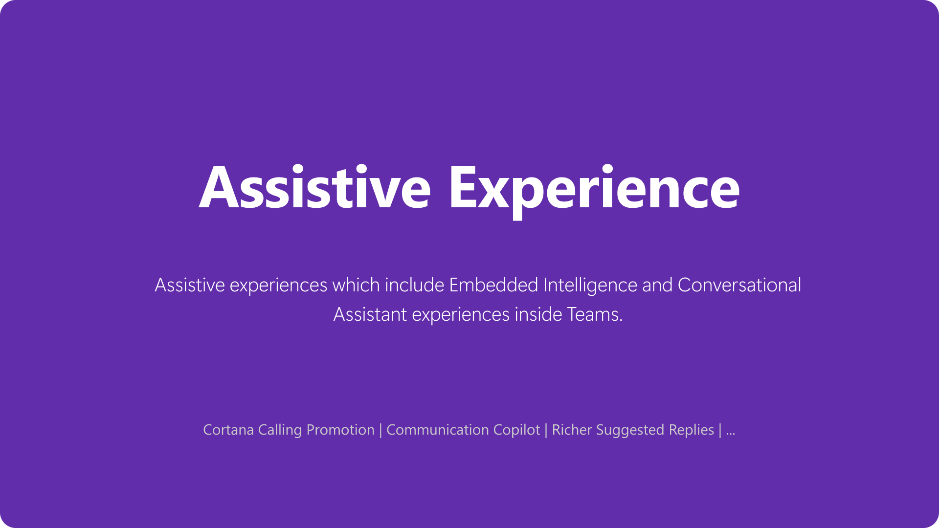 Cortana & Smart Reply/Action
