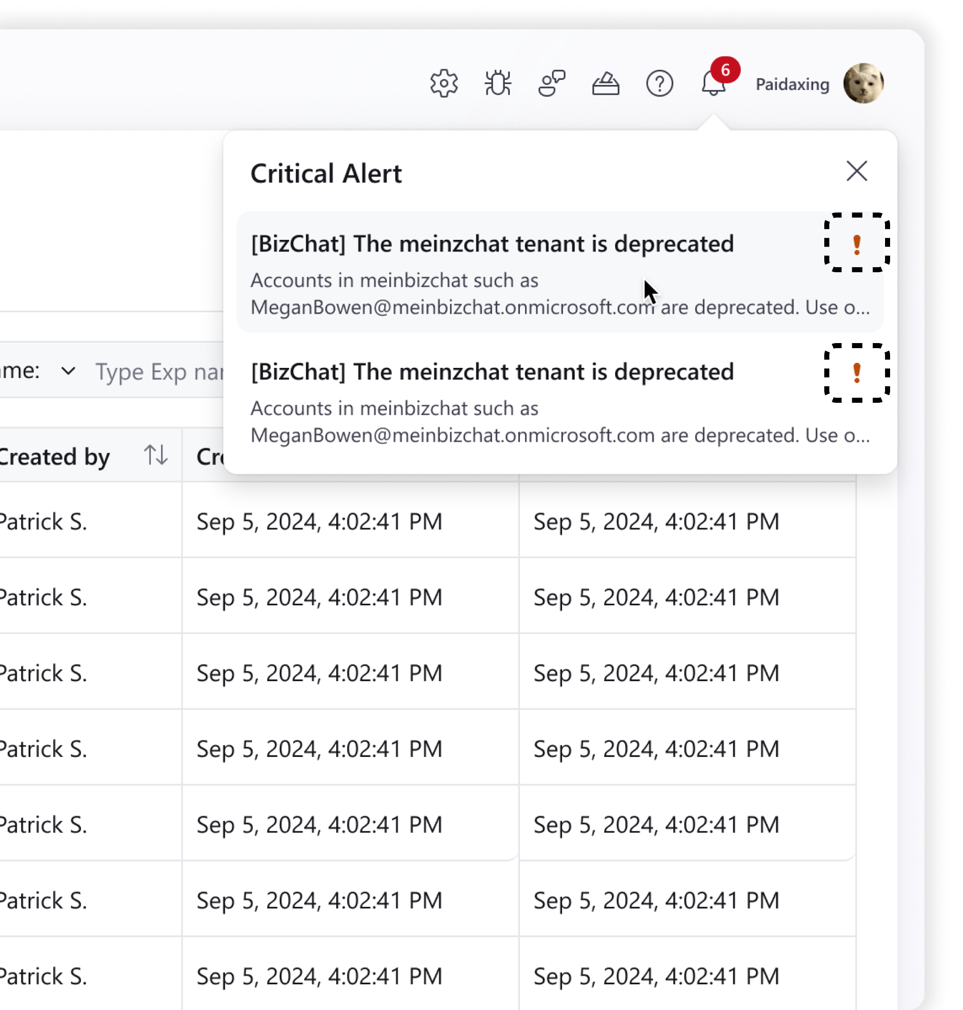 End user priority indicators